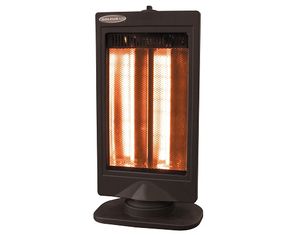 Soleus Halogen Heater with Flat Design and 2 Heat Settings