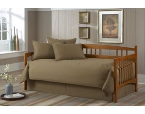 Southern Textiles Paramount Solid Khaki Twin 5 piece Daybed Ensemble