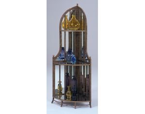 Bernards Furniture Mirrored Corner Curio Cabinet - FREE Inside Delivery!