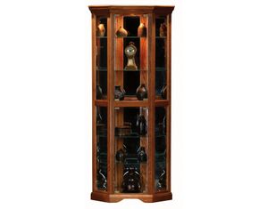 Eagle Oak Ridge Tall Corner Curio