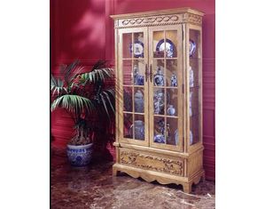 Fairfax Home Furnishings Ivory Finished Curio Cabinet