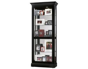 Howard Miller Berends Curio Cabinet in Black Satin