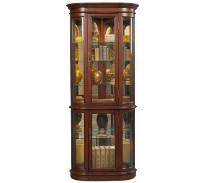 Jasper Cabinet Hamilton Curved Corner Curio Cabinet