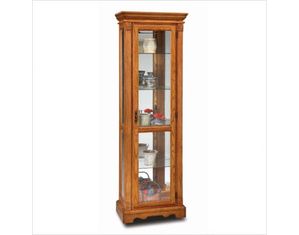 Leick Furniture Chestnut Satin Curio Tower 2408