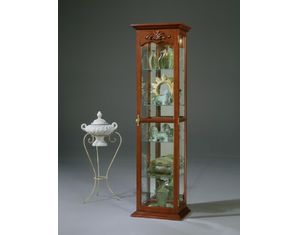 Magnolia Classics Cherry Casa Picture Frame Curio Cabinet - FREE Inside Delivery!