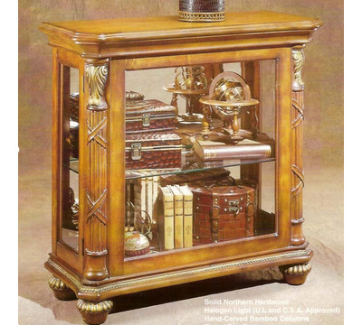 Philip Reinisch Cylindrical Console Curio Cabinet