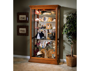 Pulaski Eden Two Way Sliding Door in Golden Oak