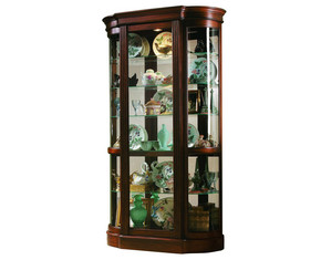 Pulaski Curved End Curio Cabinet