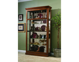 Pulaski Curio Cabinet Fawn Oak II Curio Cabinet - FREE Inside Delivery!