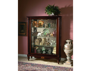 Pulaski Two Way Sliding Door Mantel Curio Cabinet Cardigan