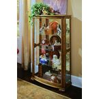 Pulaski 20877 Pepper Oak Mantel Curio Cabinet.jpg