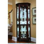 Pulaski 20885 Chocolate Cherry Corner Curio Cabinet.jpg