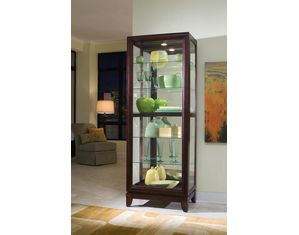 Pulaski Curio Cabinet Chocolate Cherry 21219