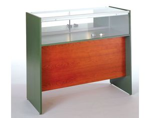 Tecno Elevated Quarter Vision Jewelry Display Case with Standard Finishes GL118