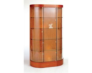 Tecno Glass Curved Wall Display Case GL123