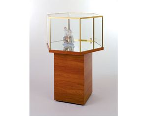 Tecno Hexagonal Free Standing Jewelry Case GL115