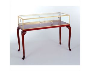 Tecno Premium Finished Sit Down Display Case and Console Table GL116