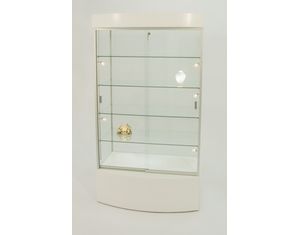 Tecno Rectangular Curved Wall Display Case GL105C