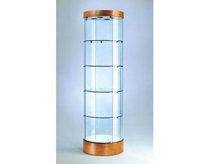 Tecno Round Glass Tower Display Case GL121