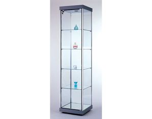 Tecno Versatile Glass Square Tower Display Case GL101