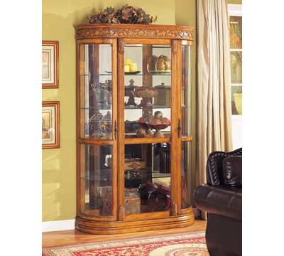 Anthony California W5501 Brown Cherry Curio Cabinet