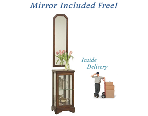 Butler Curio Console and Mirror - Inside Delivery!