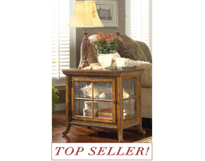 Butler Side Chair Curio Cabinet