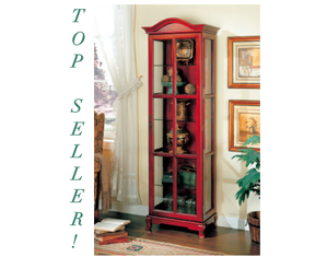 Union Square Monet Cherry Curio Cabinet - FREE Inside Delivery!