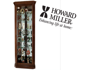 Howard Miller Drake Corner Display Cabinet - FREE Inside Delivery!