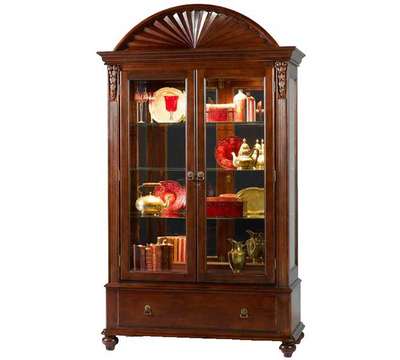 Jasper Cabinet Trinidad with Sunburst Curio Cabinet