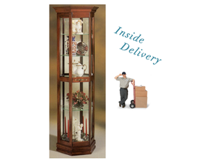Philip Reinisch Classic Antique Curio Cabinet - FREE Inside Delivery!