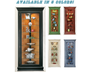 Philip Reinisch Colortime Prism Corner Curio Cabinet - FREE Inside Delivery!