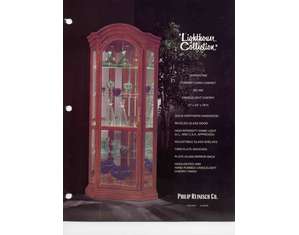 Philip Reinisch Serpentine Corner Curio Cabinet - FREE Inside Delivery!