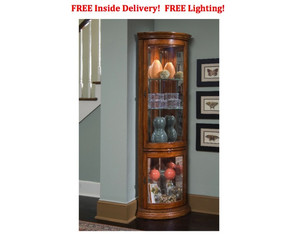 Pulaski Brittany Corner Curio Cabinet