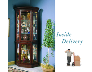 Pulaski Victorian Cherry Corner Curio Cabinet - FREE Inside Delivery!