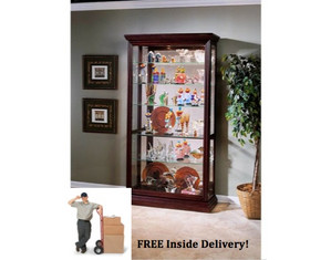 Pulaski Eden House Two Way Sliding Door Curio Cabinet - FREE Inside Delivery!