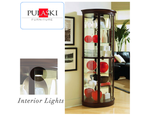Pulaski Half Round Curio Cabinet