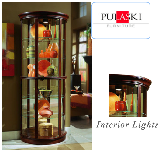 Pulaski Half Round Preference Curio Cabinet - FREE Inside Delivery! image