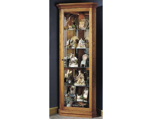 Pulaski Keepsakes Golden Oak II Corner Curio Cabinet