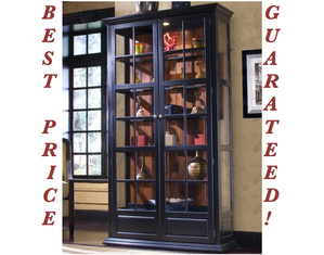 Pulaski Curio Cabinet Antique Oxford Black - FREE Inside Delivery!