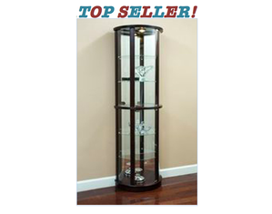 Pulaski Chocolate Cherry Curio Cabinet