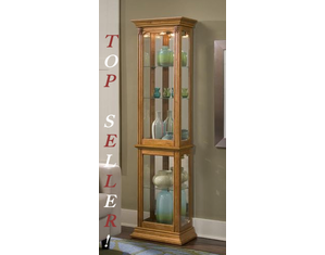 Pulaski Estate Oak Curio Cabinet - FREE Inside Delivery!