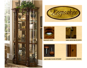 Pulaski Dorchester Curio Cabinet - FREE Inside Delivery!