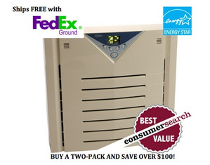 Alen A350 HEPA Air Purifier Two-Pack - FREE FedEx Shipping!