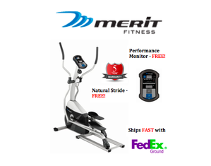 Merit Fitness 715E Elliptical - FAST FedEx Shipping!