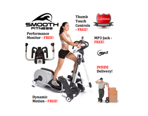 Smooth Fitness Agile DMT X2 Adjustable Motion Elliptical - INSIDE Delivery!