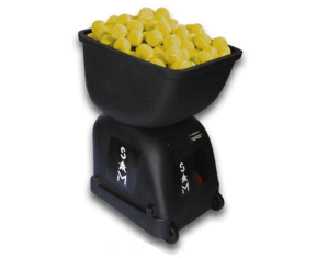 SAM P4 Tennis Ball Machine with 10 Function Remote And 2 Line