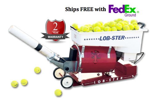 Lobster 301 Hybrid Tennis Ball Machine - Fast FREE FedEx Shipping! image