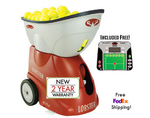 Lobster Elite Grand Slam V Tennis Ball Machine - Fast FREE FedEx Shipping!