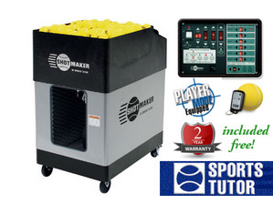 Sports Tutor Shotmaker Deluxe Tennis Ball Machine - Fast FREE Shipping, FREE Remote, FREE Weather Cover! FREE Smart Charger!